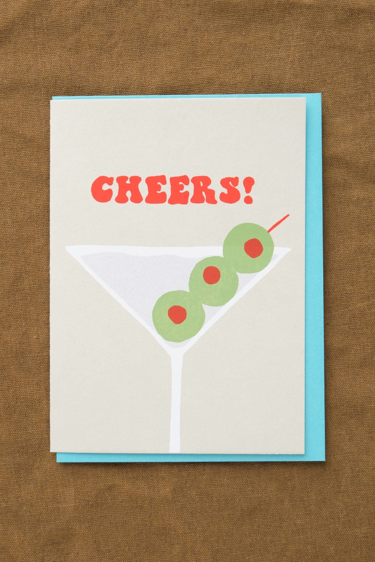 Alphabet Studios Craft Stationery Cheers Martini Greeting Card