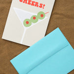 Alphabet Studios Craft Stationery Cheers Martini Greeting Card