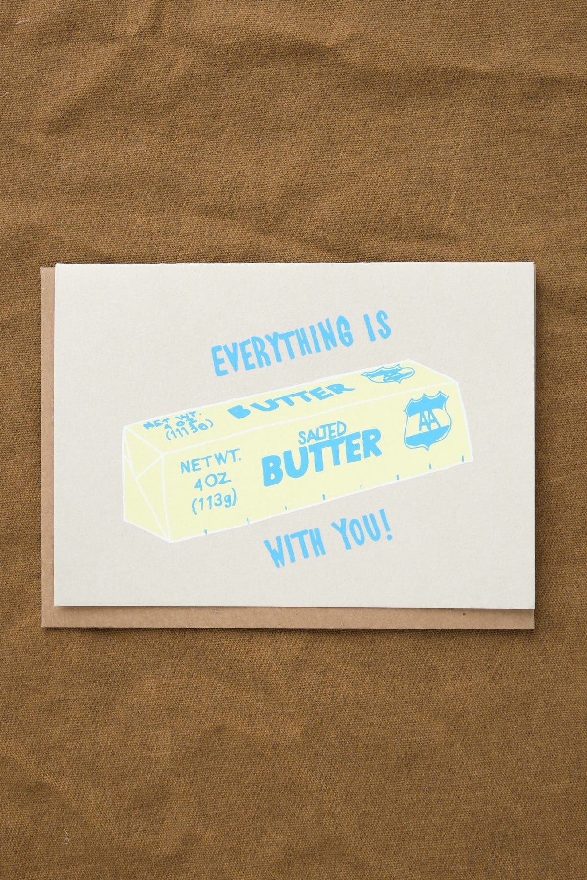 Alphabet Studios Craft Stationery Everything is Butter Greeting Card