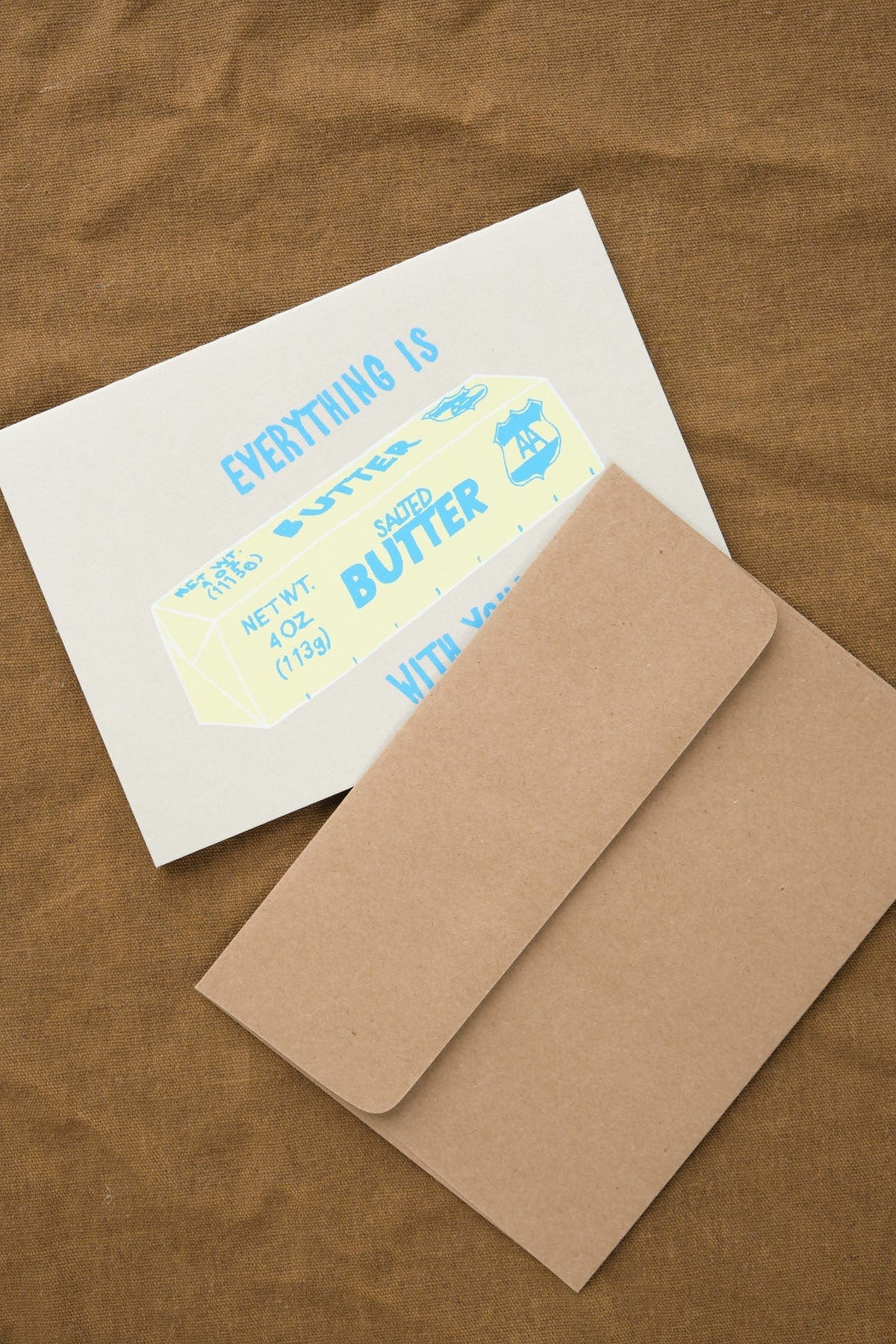 Alphabet Studios Craft Stationery Everything is Butter Greeting Card