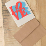 Alphabet Studios Craft Stationery Love Greeting Card