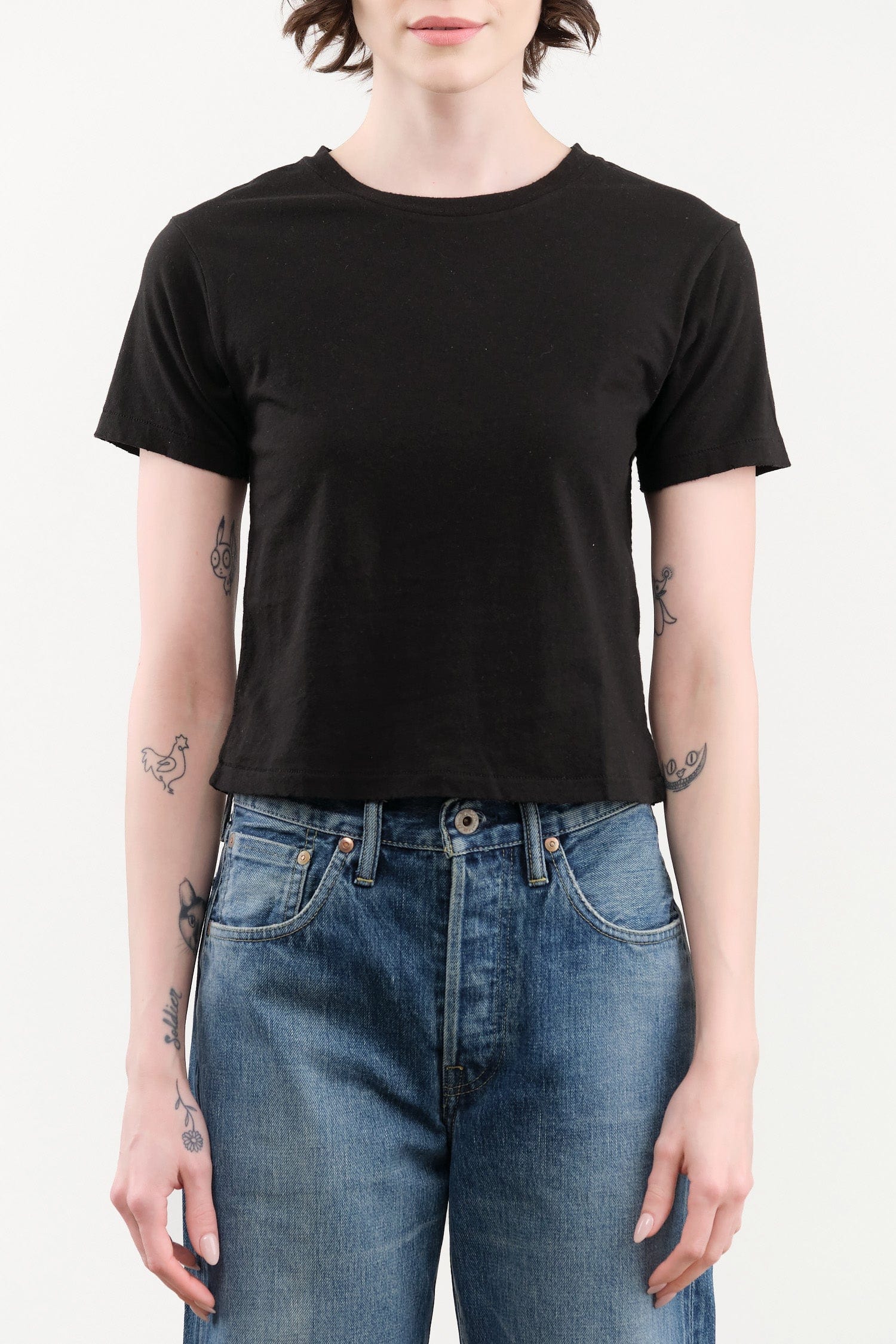Amo Denim Apparel Womens Tees Babe Tee in Black