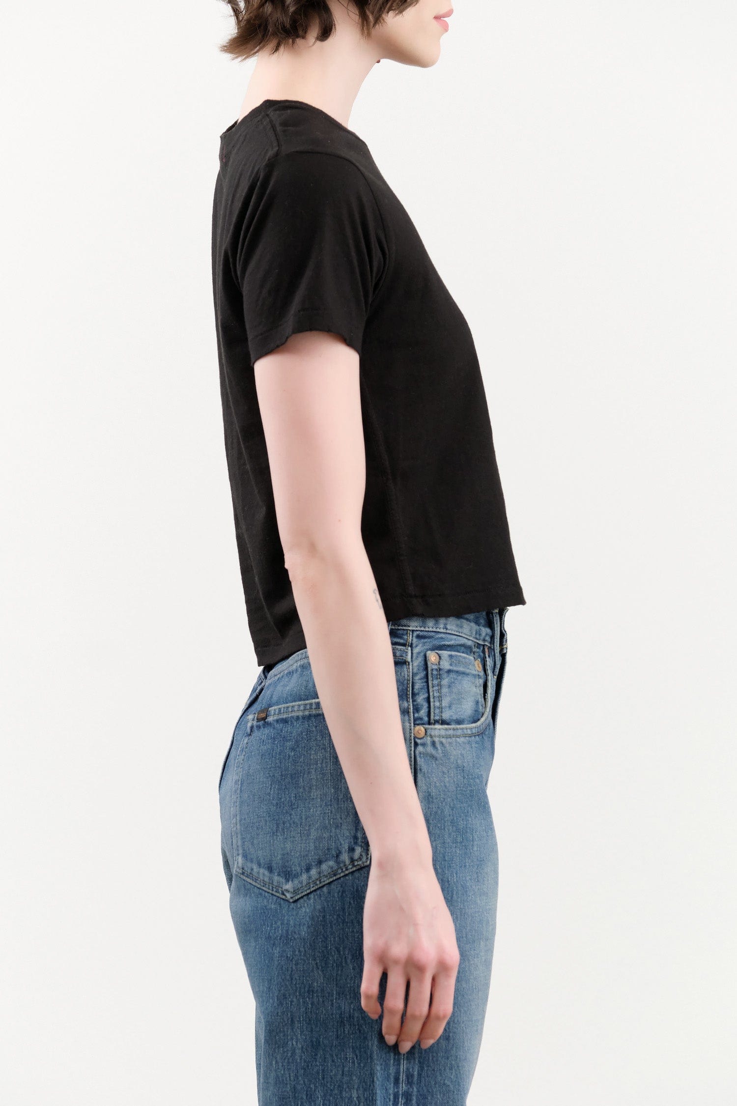 Amo Denim Apparel Womens Tees Babe Tee in Black