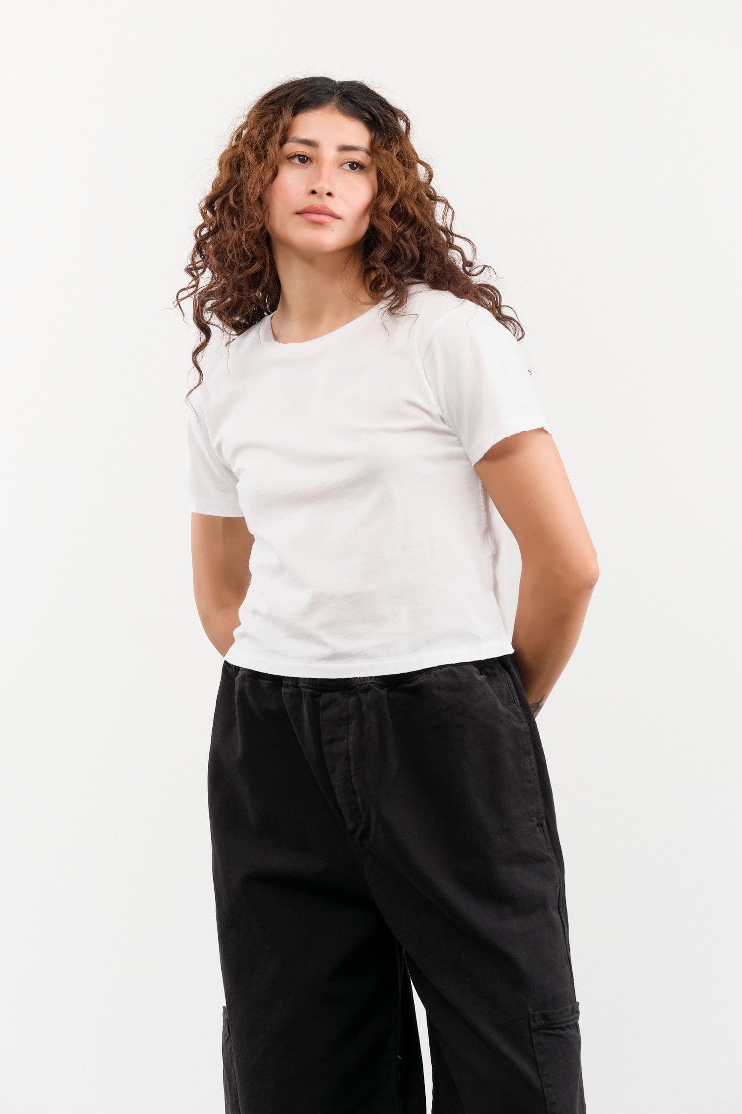 Amo Denim Apparel Womens Tees Babe Tee in White