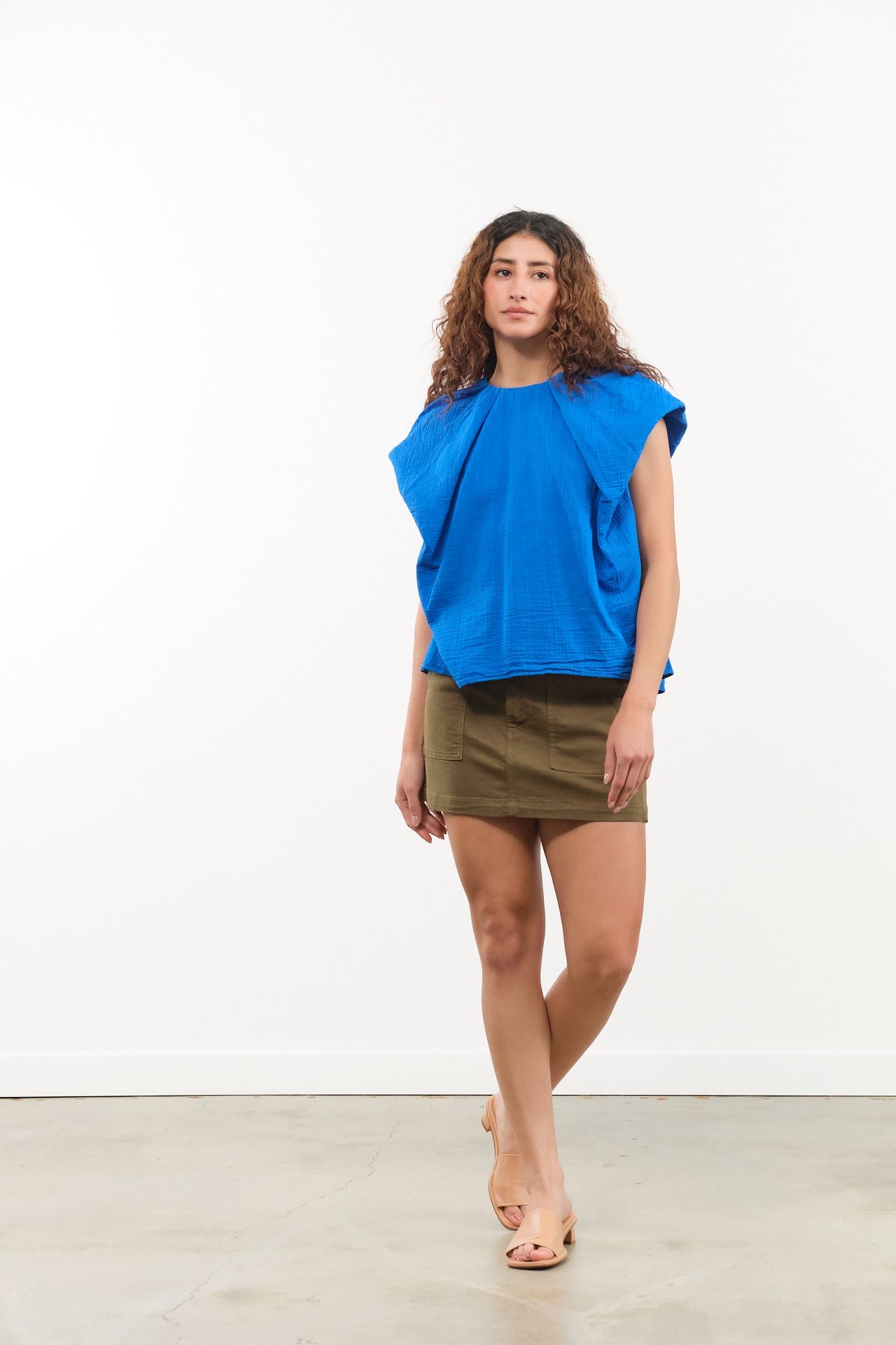 Amo Denim Apparel Womens Skirts Easy Slouch Skirt Reseda / 24