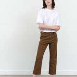 Amo Denim Apparel Womens Pants Easy Trouser Relaxed Crop Straight Walnut / 24