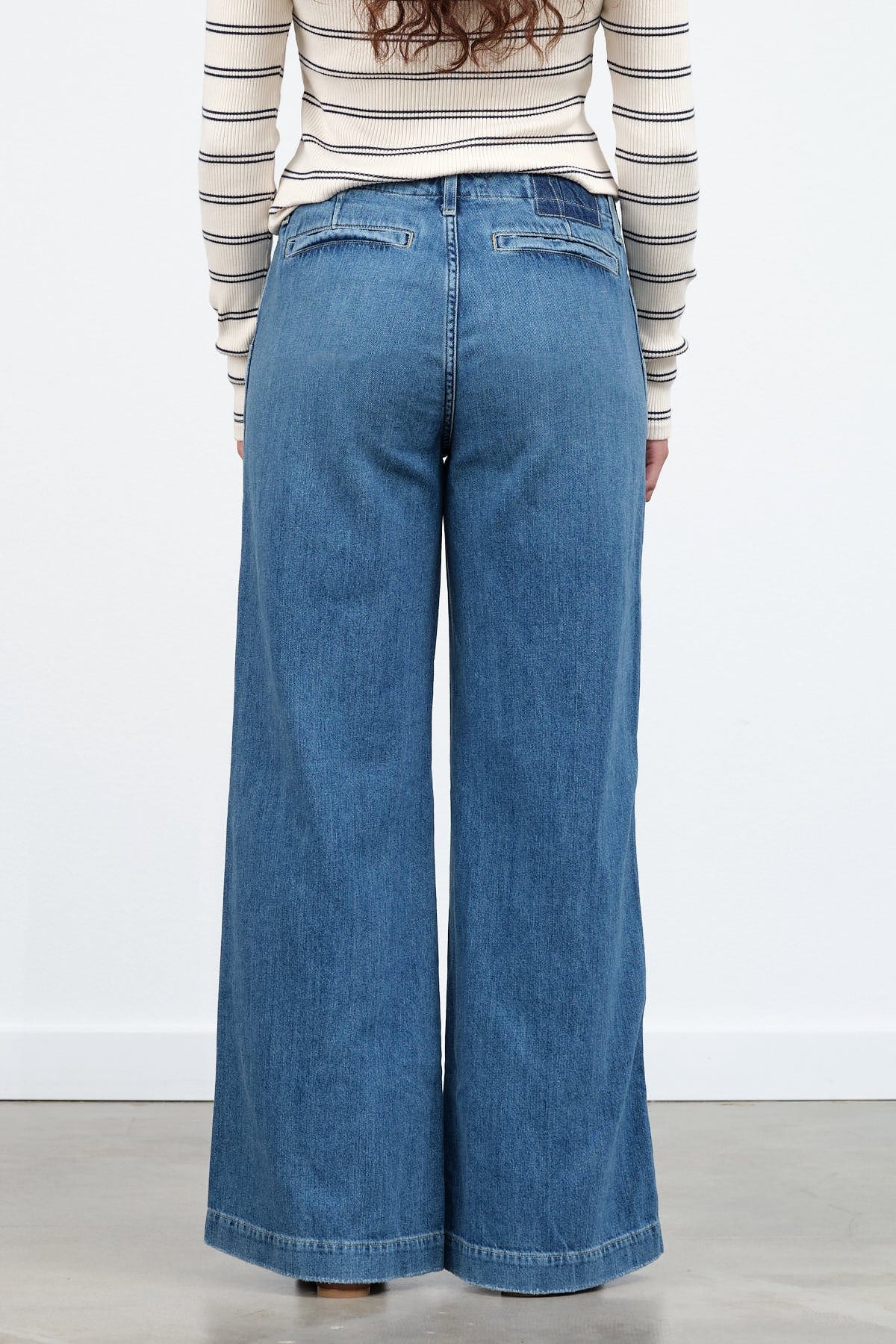 Amo Denim Apparel Womens Denim Edith Wide Leg Trouser