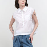 Amo Denim Apparel Womens Blouses Jacquiline Shirt White / XSmall
