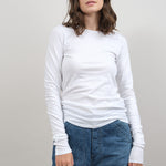 L/S Sweet Tee in White