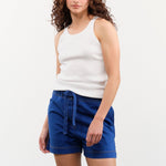 Amo Denim Apparel Womens Tees Long Rib Tank in White