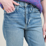 Front detailing on Loverboy Jean in Loved