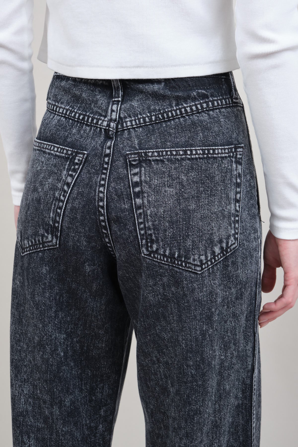 Back pockets on Marcella Pleated Jean