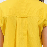 Amo Denim Apparel Womens Blouses Ruth Sleeveless Shirt in Lemon