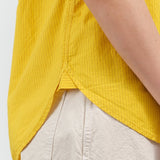 Amo Denim Apparel Womens Blouses Ruth Sleeveless Shirt in Lemon