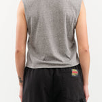 Amo Denim Apparel Womens Tees Sleeveless Babe Tee in Heather Grey