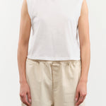 Amo Denim Apparel Womens Tees Sleeveless Babe Tee in White
