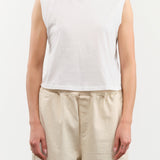 Amo Denim Apparel Womens Tees Sleeveless Babe Tee in White
