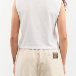 Amo Denim Apparel Womens Tees Sleeveless Babe Tee in White