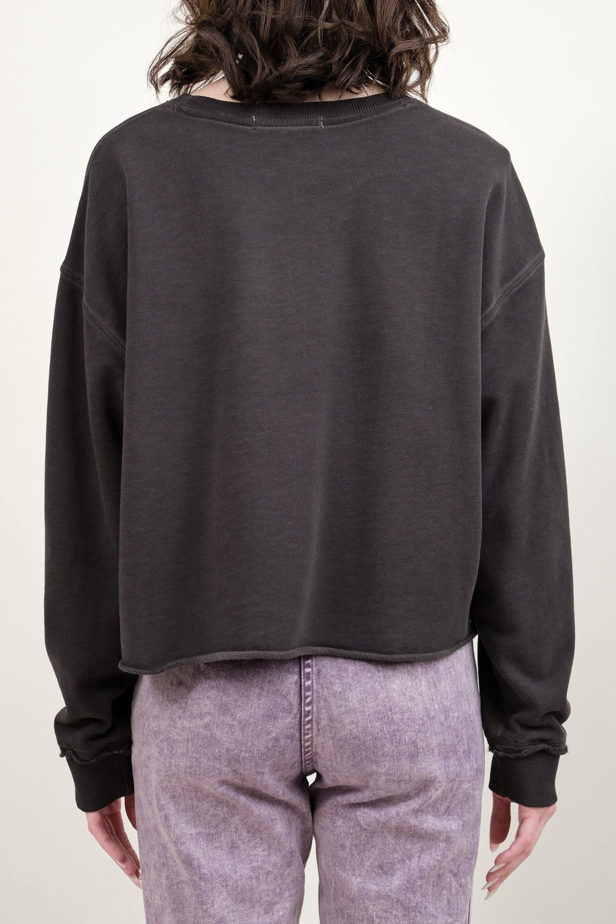 Back of Lovebird Crew in Vintage Black