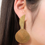 Annie Costello Brown Jewelry Earrings Club II Earrings in Gold Vermeil Gold Vermeil / 2.75"