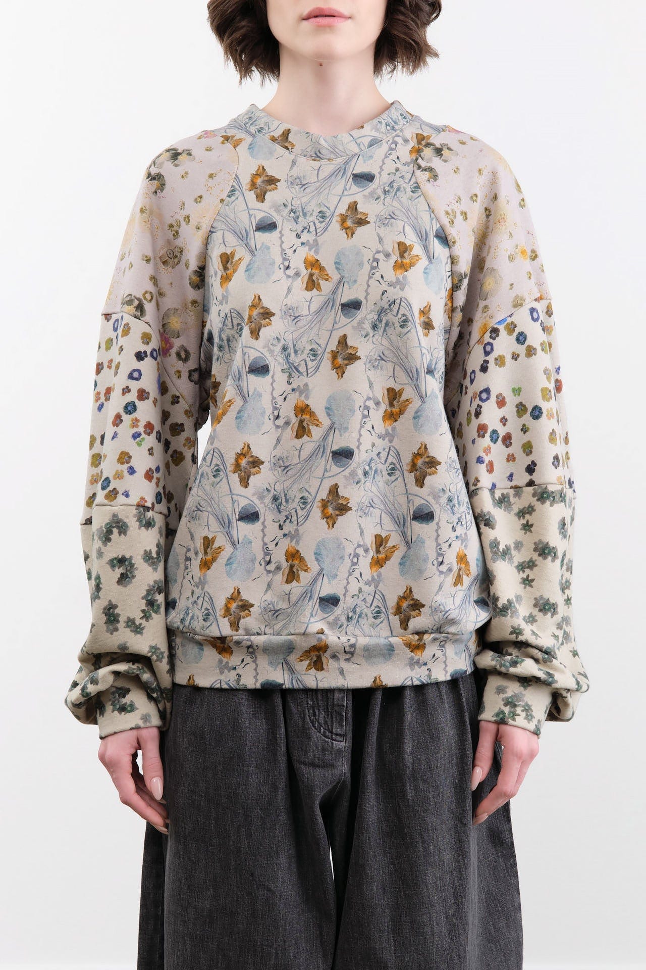 Anntian Apparel Womens Blouses Cotton Hemp Pullover Print 4B / One Size