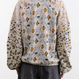 Anntian Apparel Womens Blouses Cotton Hemp Pullover Print 4B / One Size