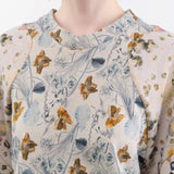 Anntian Apparel Womens Blouses Cotton Hemp Pullover Print 4B / One Size