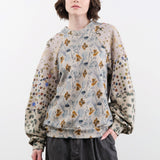 Anntian Apparel Womens Blouses Cotton Hemp Pullover Print 4B / One Size