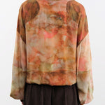 Anntian Apparel Womens Blouses Silk Pullover Print 5 / One Size