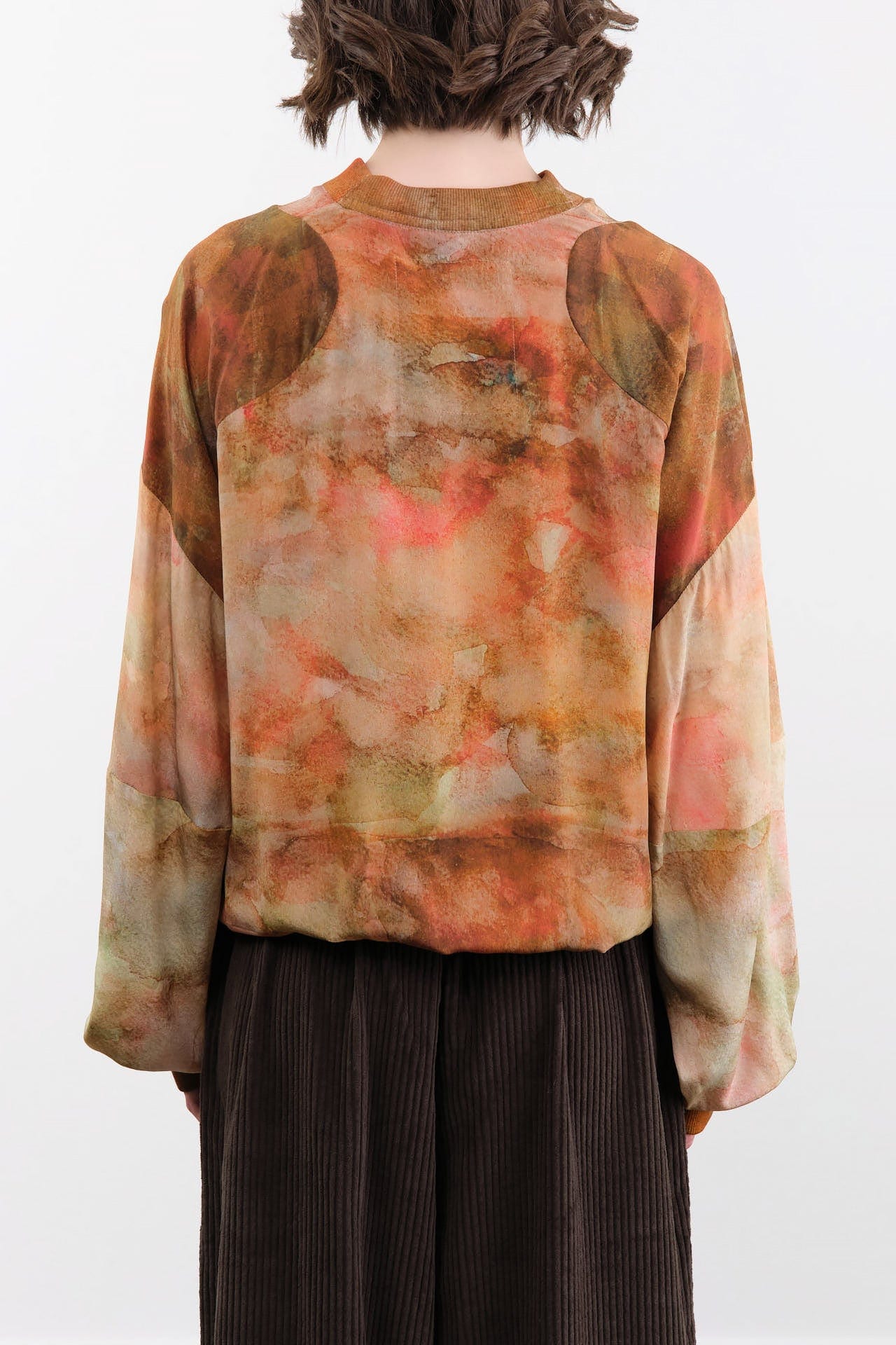 Anntian Apparel Womens Blouses Silk Pullover Print 5 / One Size