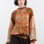Anntian Apparel Womens Blouses Silk Pullover Print 5 / One Size