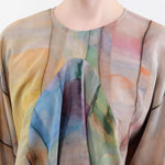 Anntian Apparel Womens Blouses Silk Top in Print 9 Print 9 / One Size