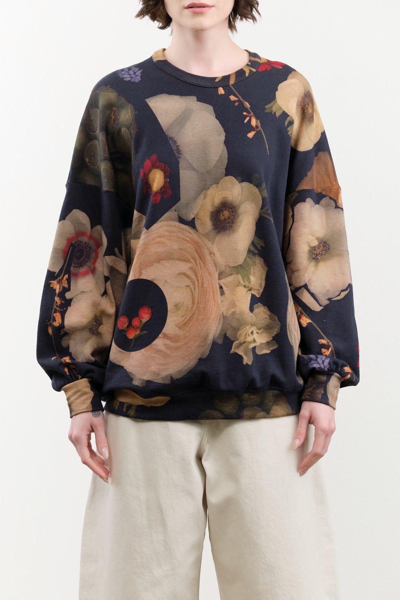 Anntian Apparel Womens Blouses Sweatshirt in Print X Print X / One Size