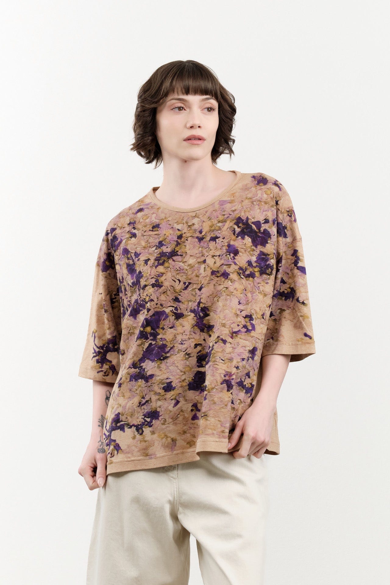 Anntian Apparel Womens Blouses T-Shirt in Print GGG Print GGG / One Size
