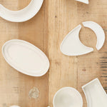 Arc Objects Studio Home Kitchen Serving Egg Plate Porcelain