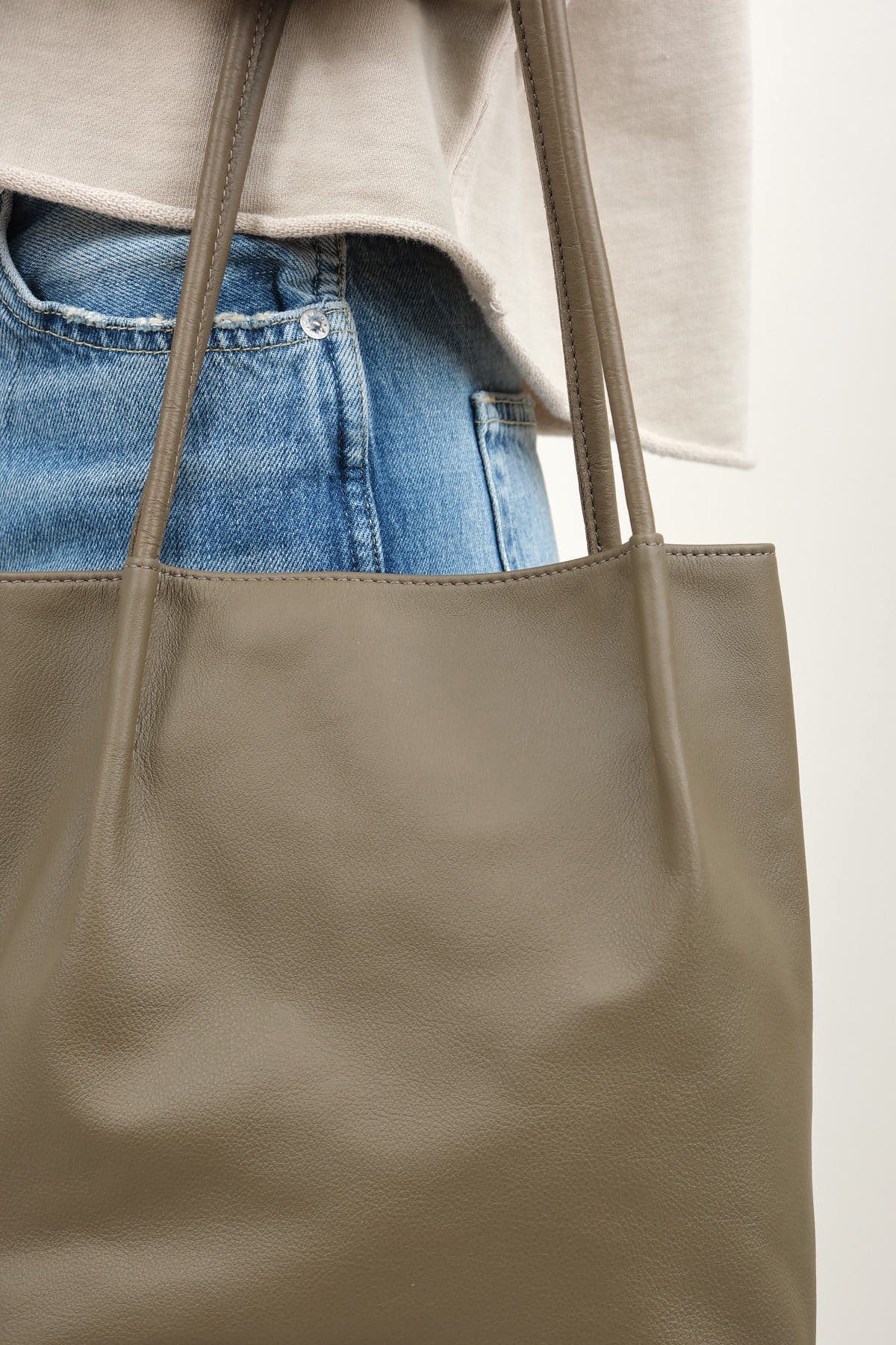 Details on Frances Bag in Morel