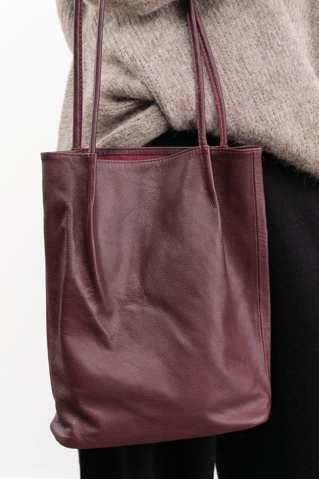 Are Studio Accessories Bags Frances Bag in Bordeaux Bordeaux / 12" L X 9" W X 3" D