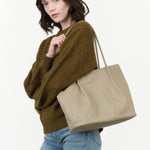 Are Studio Accessories Bags Large Frances Bag in Fog Fog / 11" L X 14" W X 4.5" D