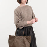 Are Studio Accessories Bags Large Frances Bag in Tobacco Tobacco / 11" L X 14" W X 4.5" D