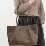 Are Studio Accessories Bags Large Frances Bag in Tobacco Tobacco / 11" L X 14" W X 4.5" D