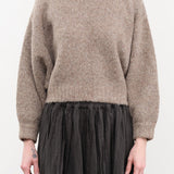 Atelier Delphine Apparel Womens Sweaters Balloon Sleeve Sweater in Deer