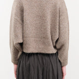Atelier Delphine Apparel Womens Sweaters Balloon Sleeve Sweater in Deer
