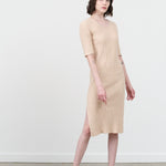 Atelier Delphine Apparel Womens Dresses Boucle V-Neck Dress Grain / XSmall