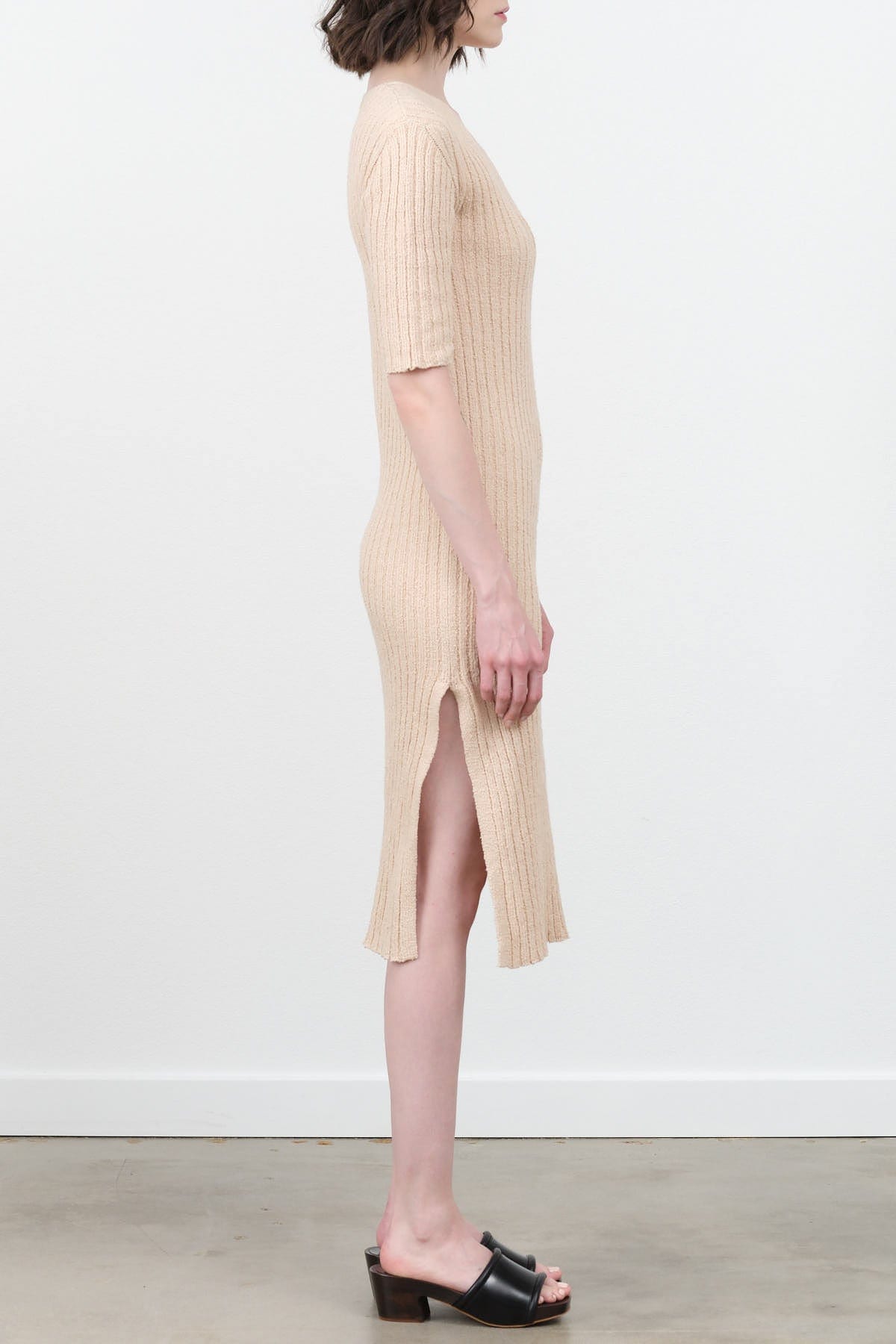 Atelier Delphine Apparel Womens Dresses Boucle V-Neck Dress