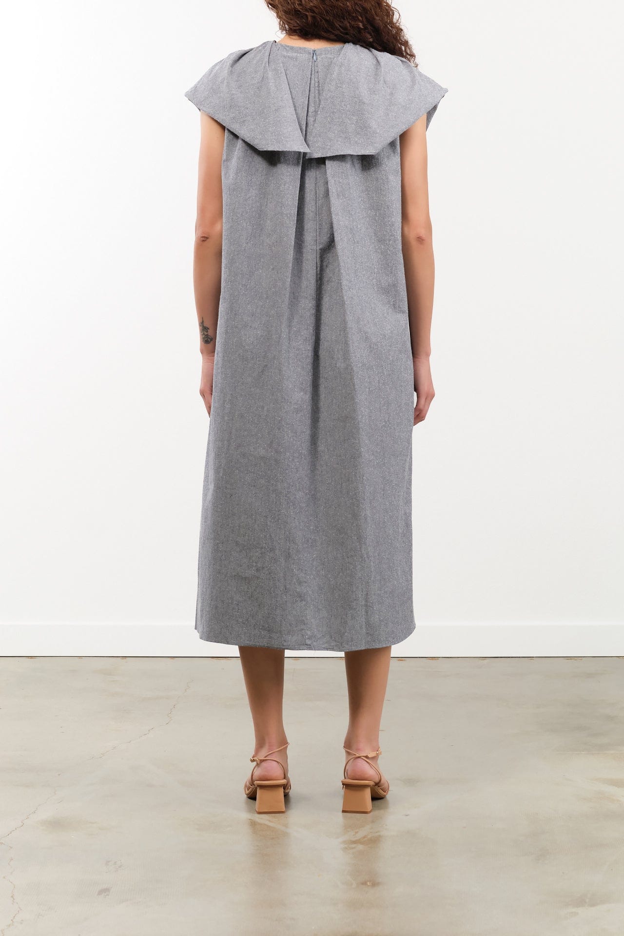 Atelier Delphine Apparel Womens Dresses Cacie Dress in Chambray