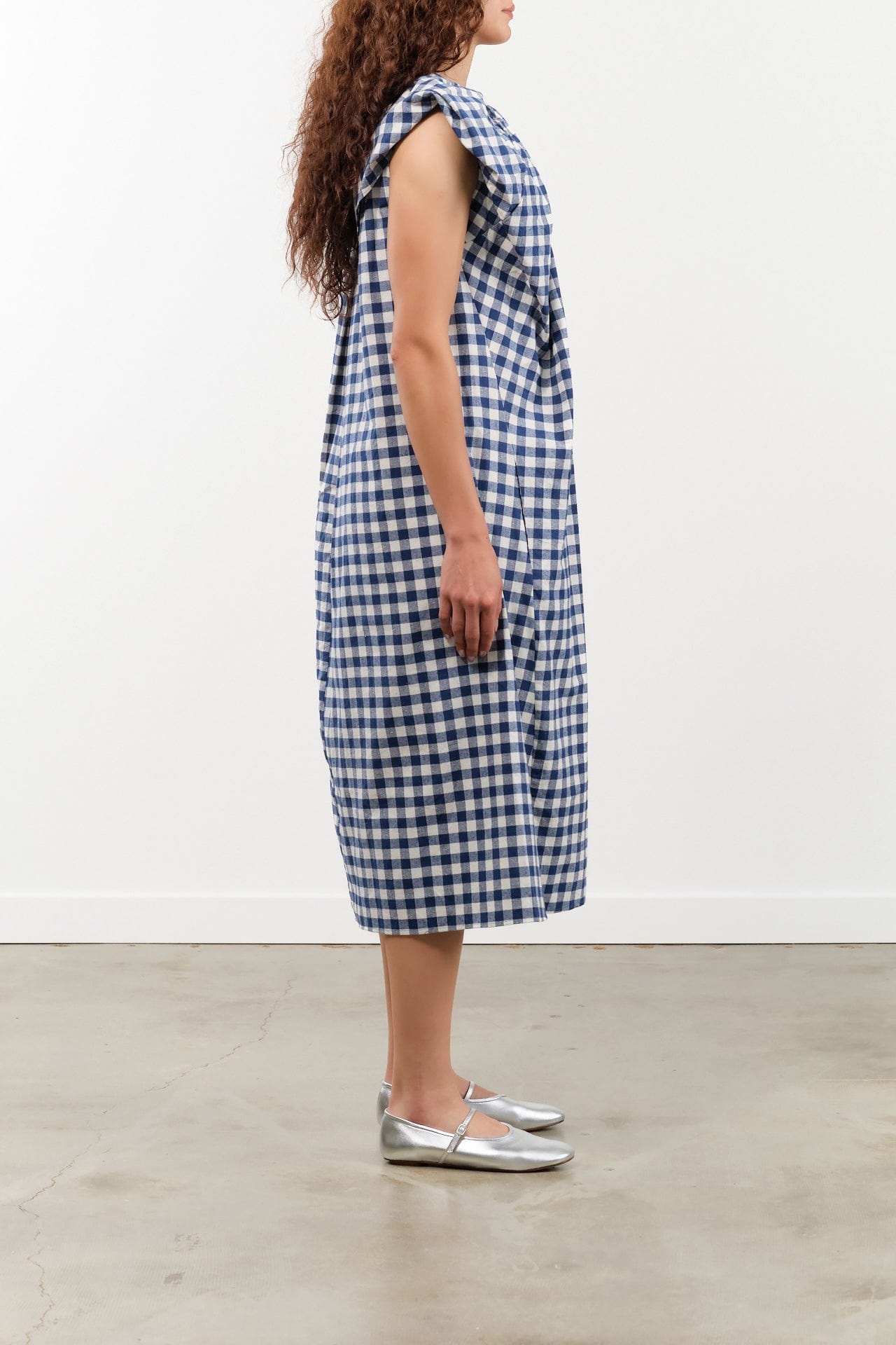 Atelier Delphine Apparel Womens Dresses Cacie Dress in Gingham