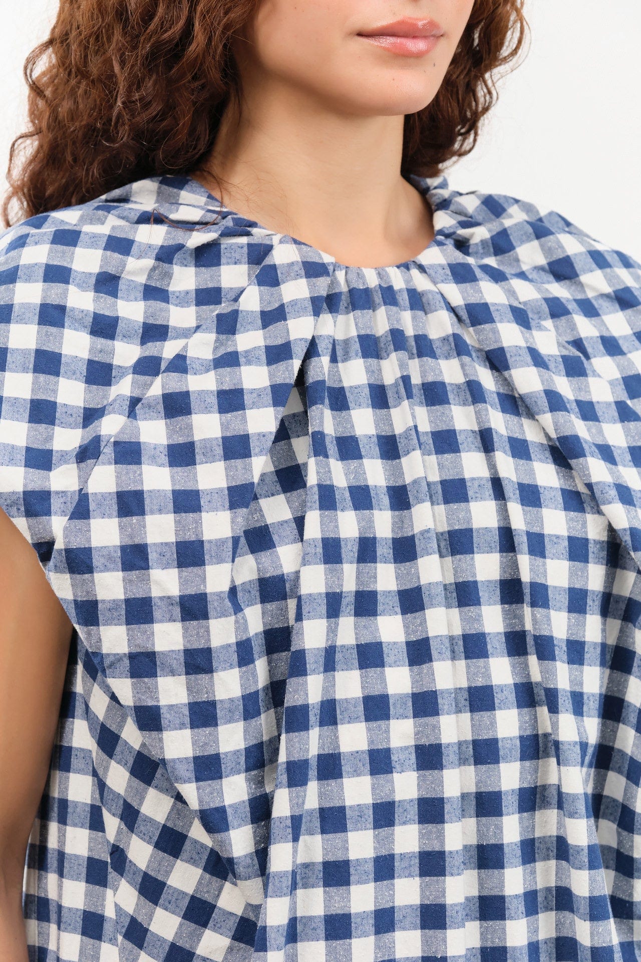 Atelier Delphine Apparel Womens Dresses Cacie Dress in Gingham