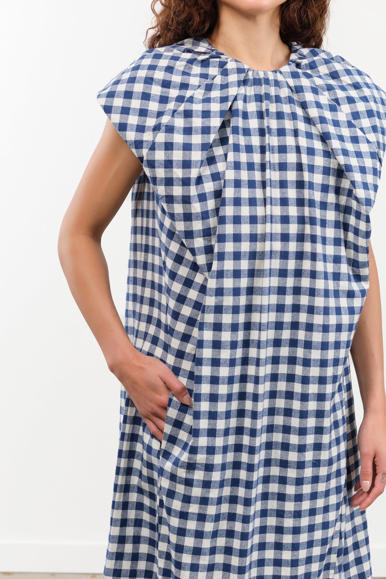 Atelier Delphine Apparel Womens Dresses Cacie Dress in Gingham