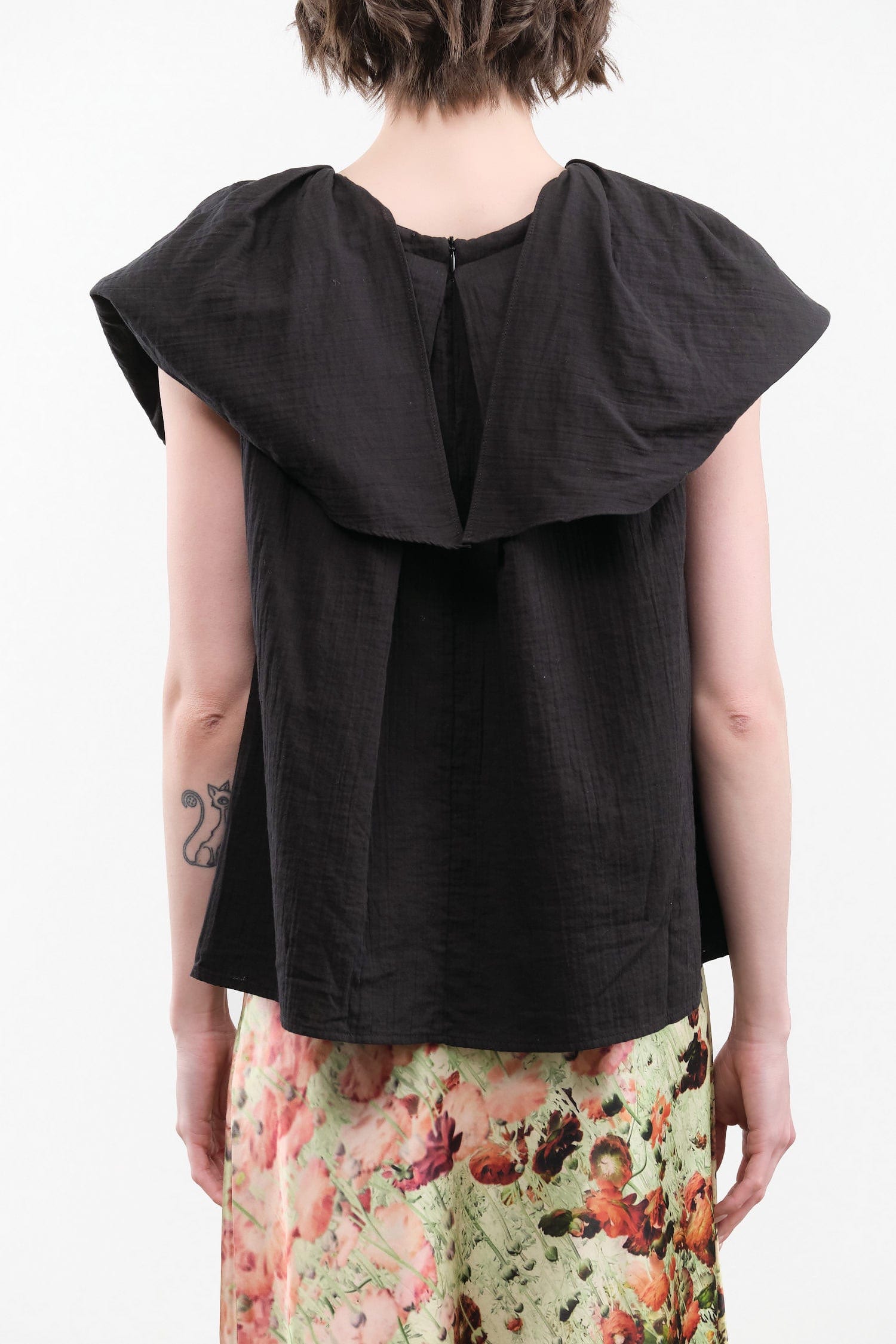 Atelier Delphine Apparel Womens Blouses Cacie Top in Black