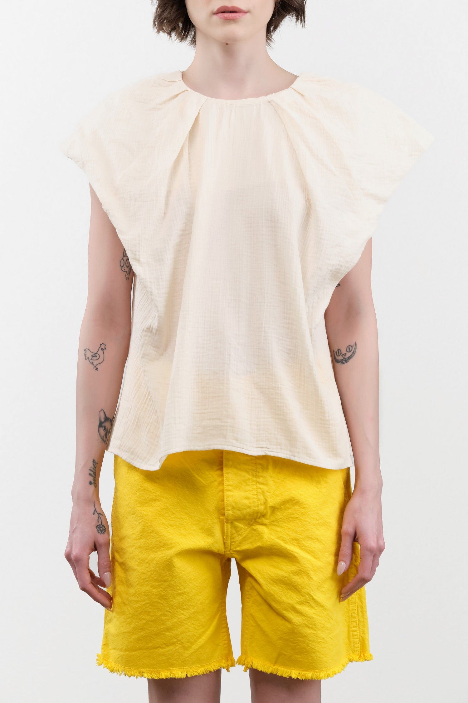 Atelier Delphine Apparel Womens Blouses Cacie Top in Kinari